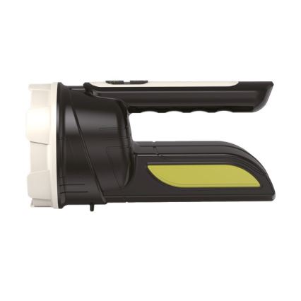 LED punjiva baterijska lampa 2xLED/3W/5V 210 lm 1200 mAh crna