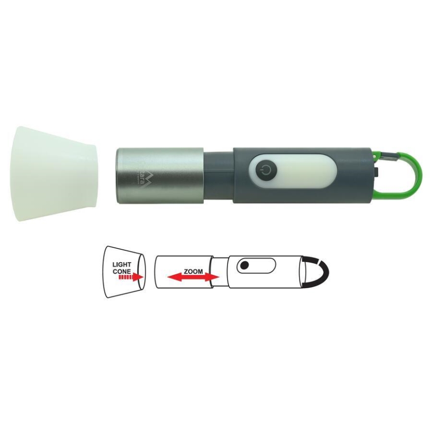 LED punjiva baterijska lampa LED/10W/3,7V 750 lm 10h