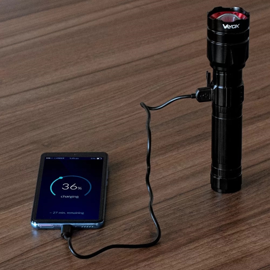LED Prigušiva punjiva baterijska lampa sa funkcijom powerbank-a LED/30W/5V IPX5 1060 Im 5000 mAh