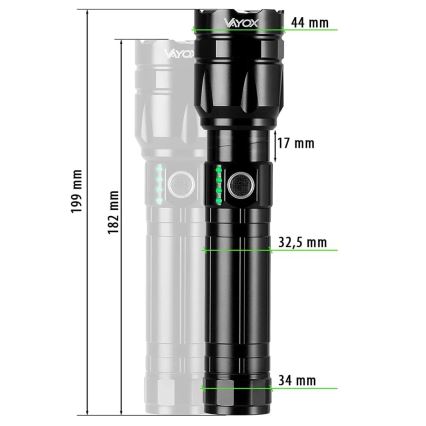 LED Prigušiva punjiva baterijska lampa sa funkcijom powerbank-a LED/30W/5V IPX5 1060 Im 5000 mAh