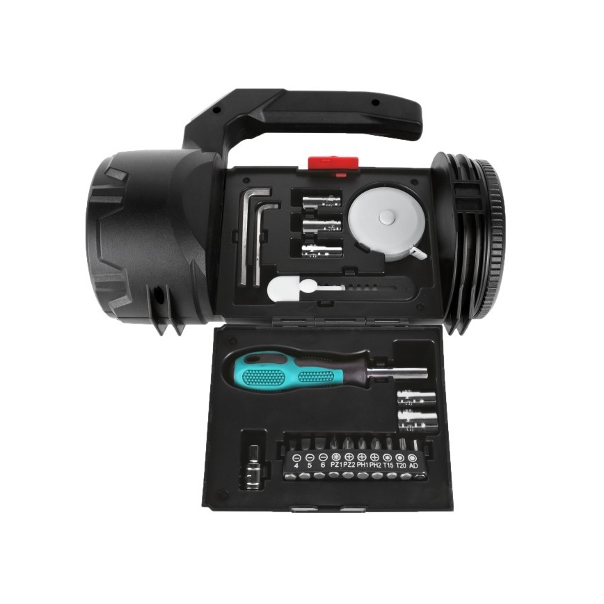 LED punjiva baterijska lampa LED/5V 500 lm 1200 mAh crna