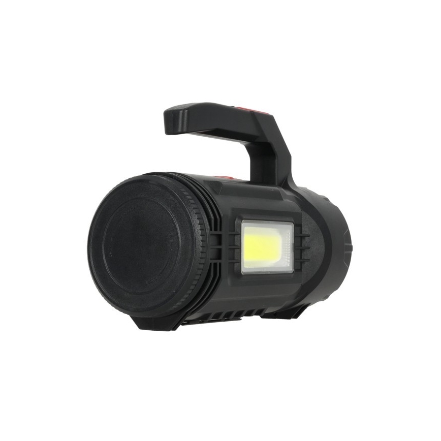 LED punjiva baterijska lampa LED/5V 500 lm 1200 mAh crna