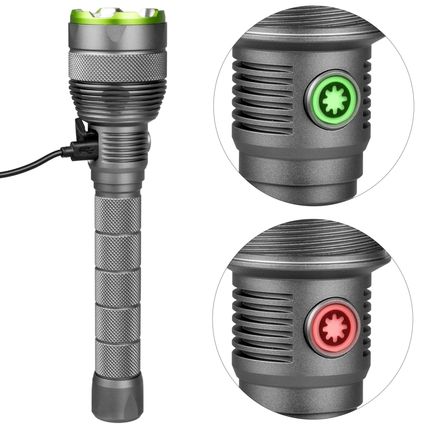 LED Prigušiva punjiva baterijska lampa sa funkcijom powerbank-a LED/5V IPX7 10000 Im 2600 mAh