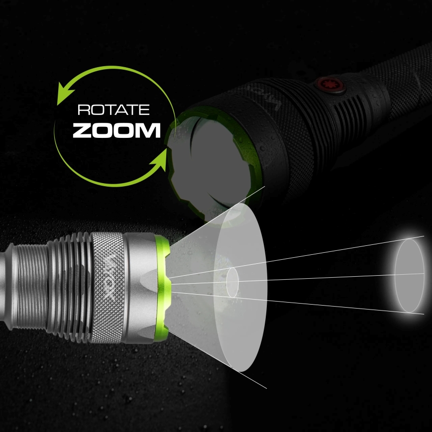 LED Prigušiva punjiva baterijska lampa sa funkcijom powerbank-a LED/5V IPX7 10000 Im 2600 mAh