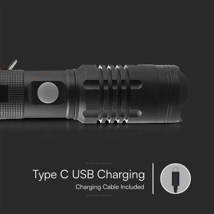 LED punjiva baterijska lampa USB LED/10W/5V IP54 1000 lm