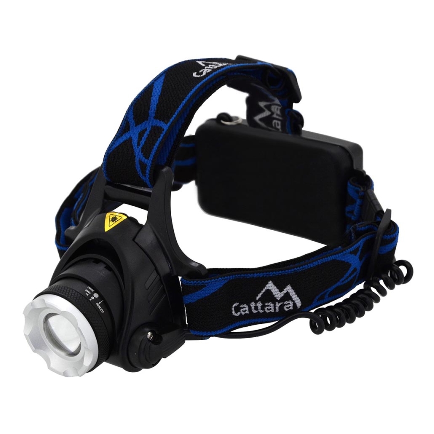 LED Punjiva čeona lampa LED/6W/7,4V 5600 mAh IP44 crno/plava