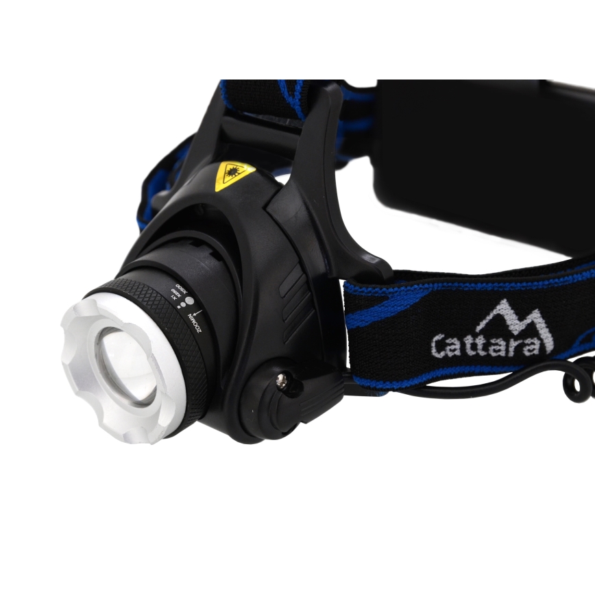 LED Punjiva čeona lampa LED/6W/7,4V 5600 mAh IP44 crno/plava
