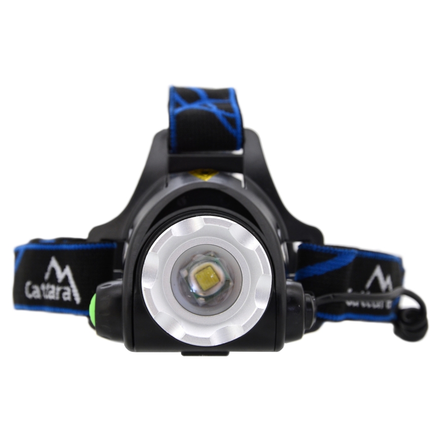 LED Punjiva čeona lampa LED/6W/7,4V 5600 mAh IP44 crno/plava