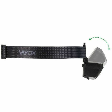 LED Prigušiva punjiva čeona Lampa sa senzorom i crveno svetlo 2xLED/5W/5V/3xAAA IP65 500 Im 1200 mAh
