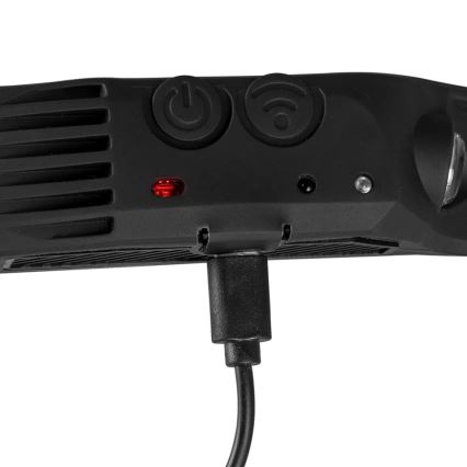 LED Prigušiva punjiva čeona Lampa sa senzorom i crveno svetlo 4xLED/5V IP44 300 Im 1200 mAh