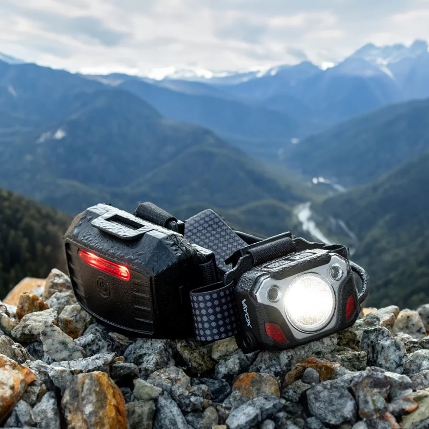 LED Prigušiva punjiva čeona Lampa sa senzorom sa funkcijom powerbank-a i crveno svetlo LED/10W/5V IP44 1200 Im 4000 mAh
