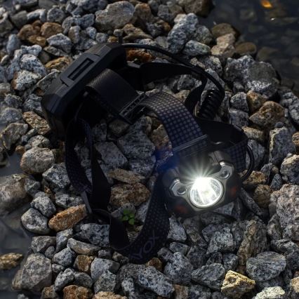 LED Prigušiva punjiva čeona Lampa sa senzorom sa funkcijom powerbank-a i crveno svetlo LED/10W/5V IP44 1200 Im 4000 mAh