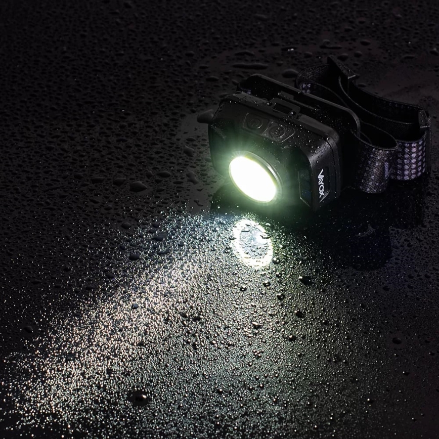 LED Prigušiva punjiva čeona Lampa sa senzorom i crveno svetlo LED/15W/5V IP66 430 Im 1800 mAh