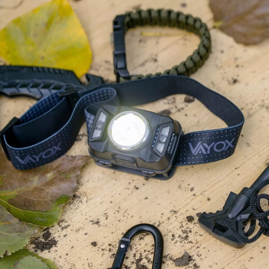 LED Prigušiva punjiva čeona Lampa sa senzorom i crveno svetlo LED/15W/5V IP66 430 Im 1800 mAh
