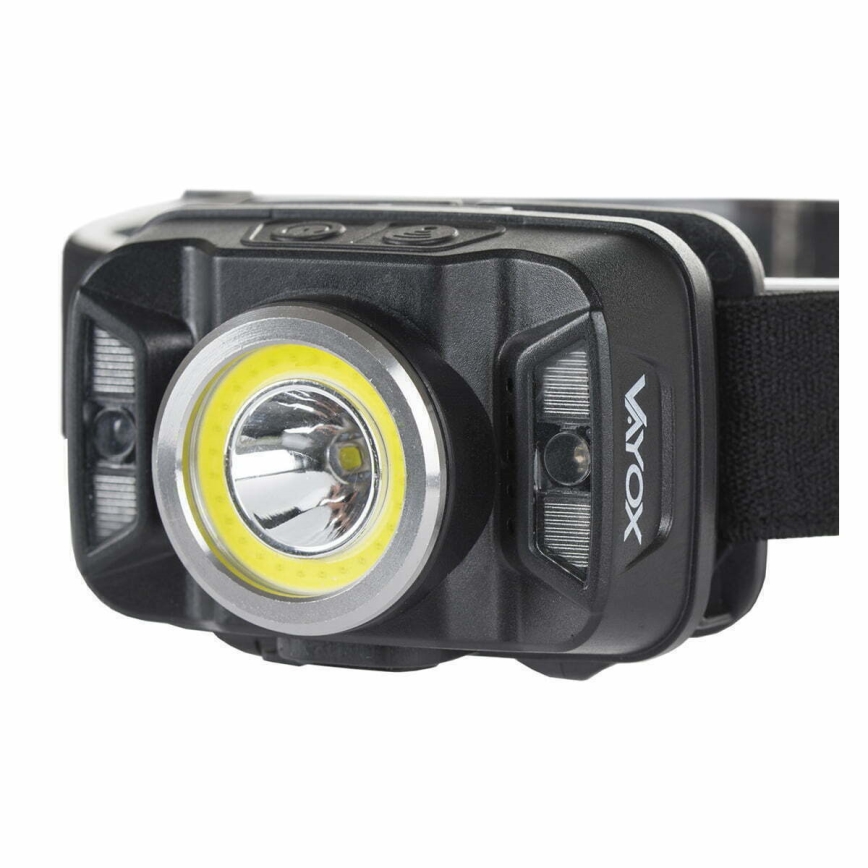 LED Prigušiva punjiva čeona Lampa sa senzorom i crveno svetlo LED/15W/5V IP66 430 Im 1800 mAh