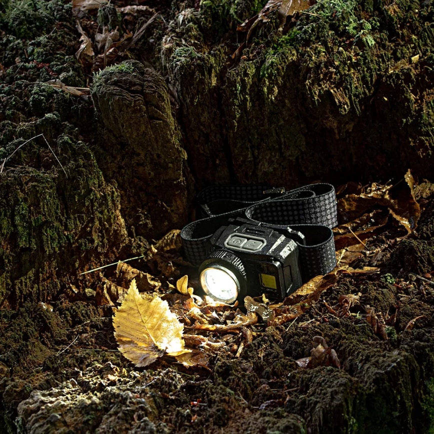 LED Prigušiva punjiva čeona Lampa sa senzorom i crveno svetlo LED/6W/5V/3xAAA IP44 500 Im 1200 mAh