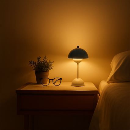 LED punjiva dodirna stona lampa COSTA LED/3W/5V 2400 mAh 3000-6000K bela