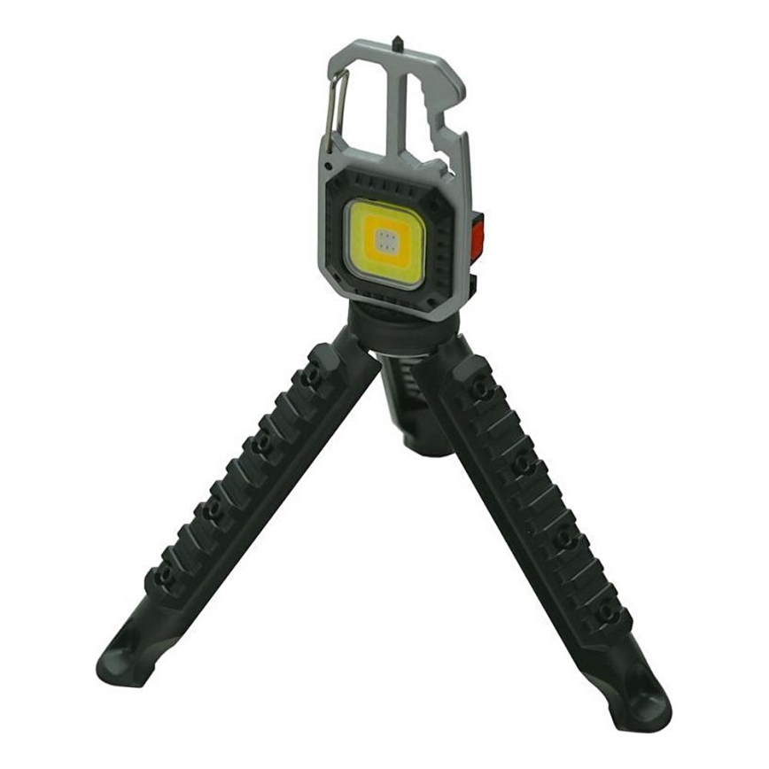 LED Punjiva multifunkcionalna baterijska lampa sa stalkom LED/USB-C 400 mAh