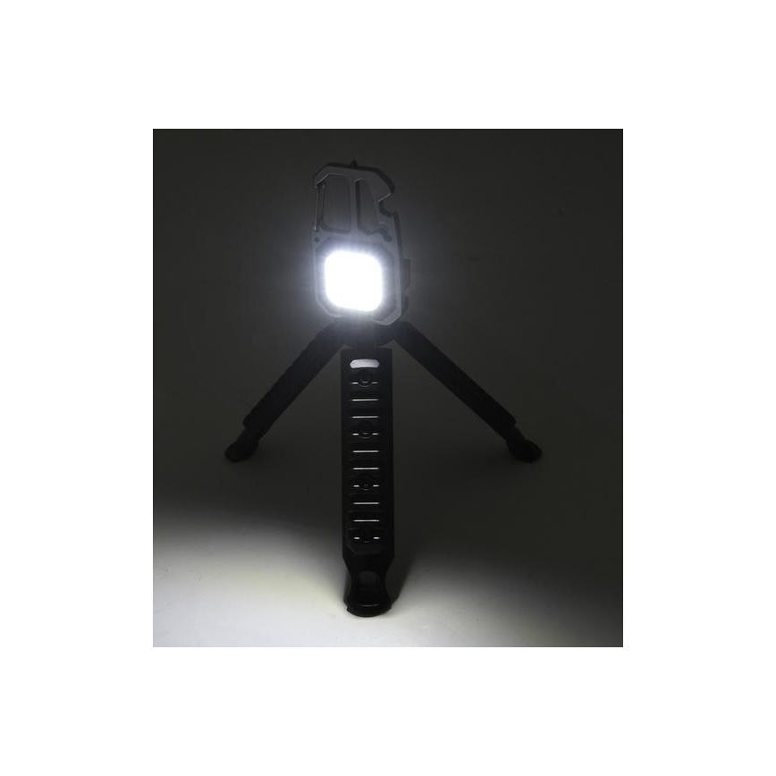 LED Punjiva multifunkcionalna baterijska lampa sa stalkom LED/USB-C 400 mAh