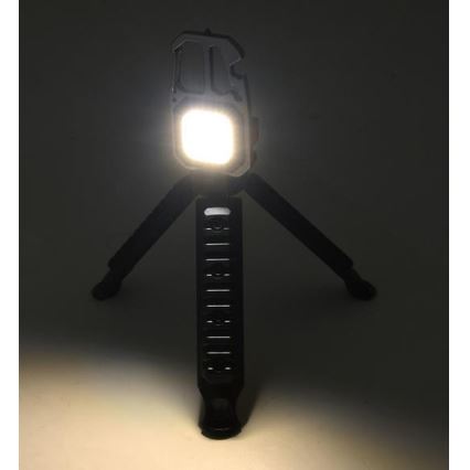 LED Punjiva multifunkcionalna baterijska lampa sa stalkom LED/USB-C 400 mAh
