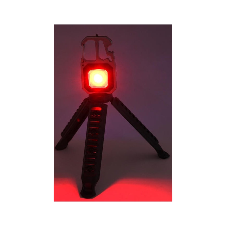 LED Punjiva multifunkcionalna baterijska lampa sa stalkom LED/USB-C 400 mAh