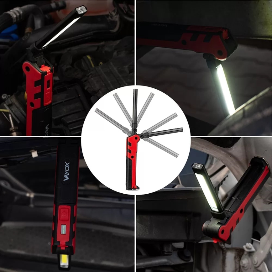 LED Punjiva radna lampa LED/5W/5V IPX2 360 Im 2000 mAh