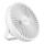 LED Punjivi stolni ventilator sa LED rasvetom LED/2W/5V USB 2400 mAh bela