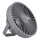 LED Punjivi stolni ventilator sa LED rasvetom LED/2W/5V USB 2400 mAh sivo