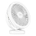 LED Punjivi stolni ventilator sa LED rasvetom LED/3W/5V USB 2400 mAh bela