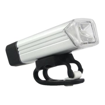 LED Punjivo svetlo za bicikl LED/5W/3,7V IPX4 1200 mAh srebrno