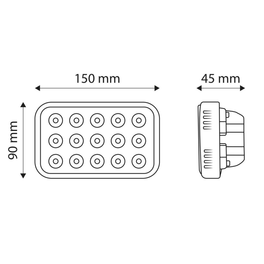 LED Radna baterijska lampa EPISTAR LED/45W/10-30V IP67 6000K