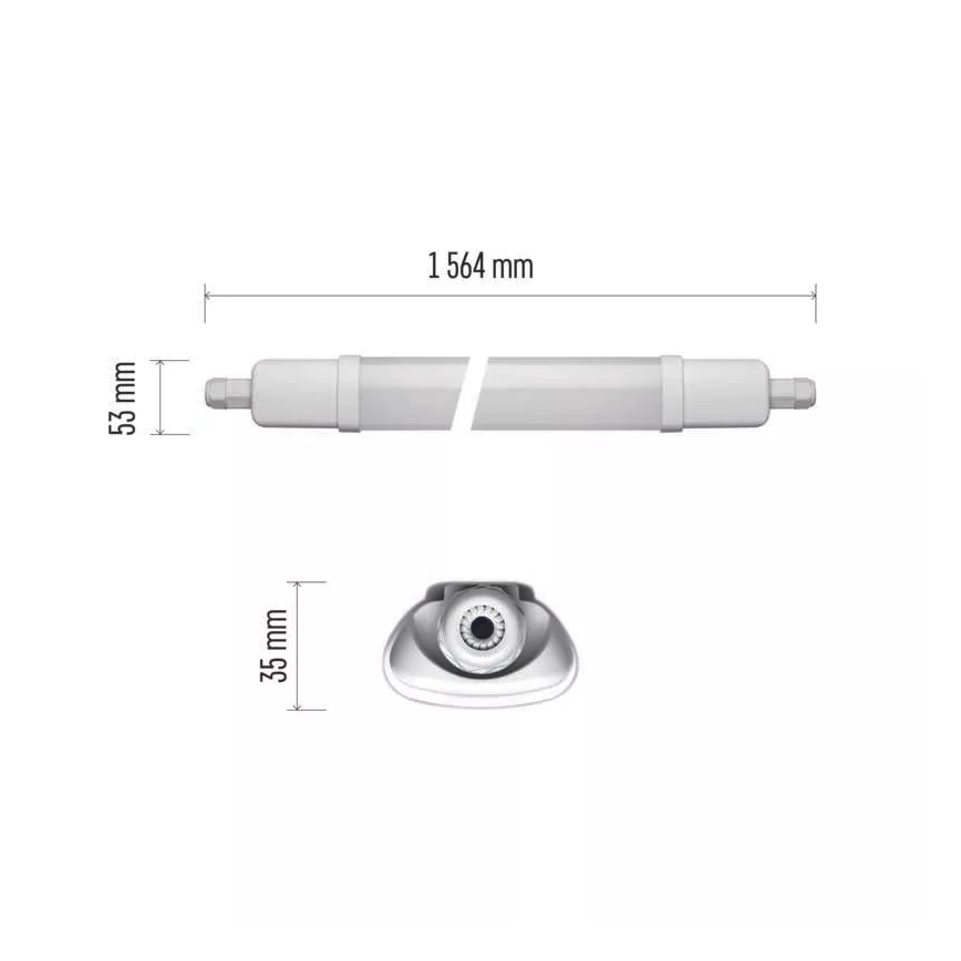 LED Radna baterijska lampa LED/45W/230V IP65 4000K 156,4 cm