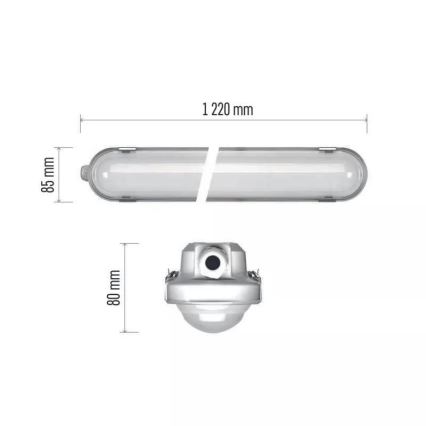 LED Radna baterijska lampa sa modulom za hitne slučajeve EMERGENCY LED/40W/230V 4000K 122 cm IP66