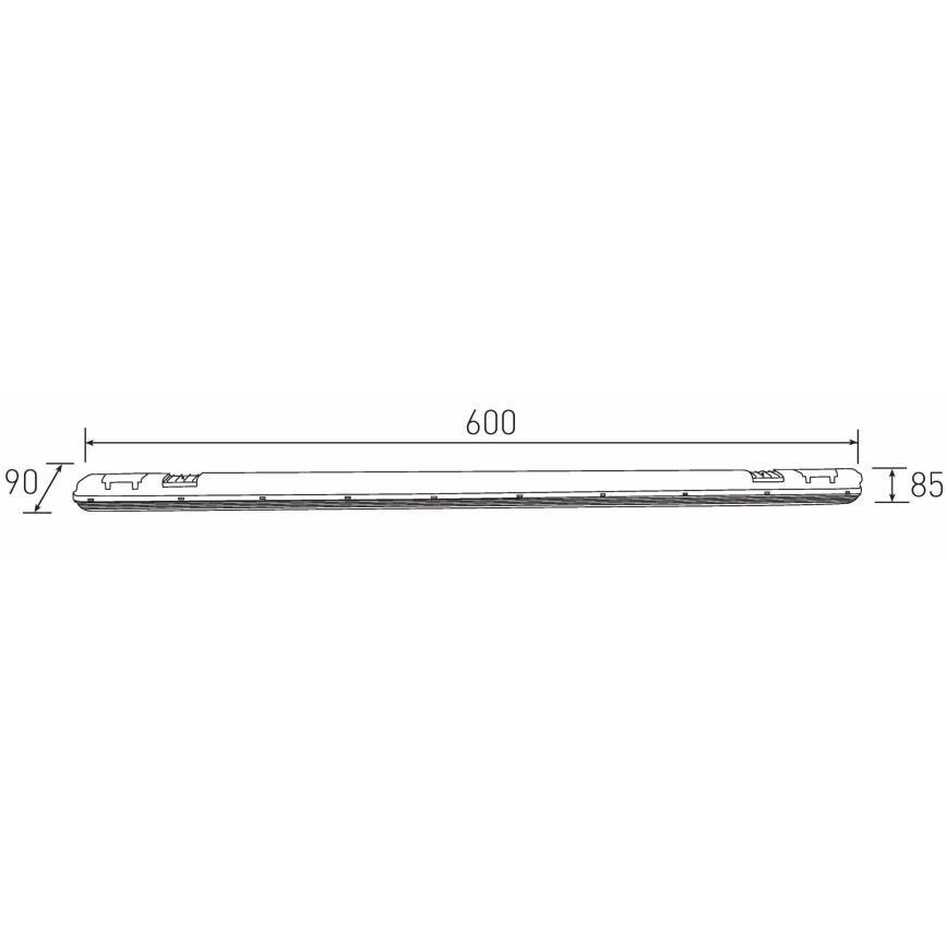 LED Radna fluorescentna cev DUST LED/20W/230V 4000K 60 cm IP65