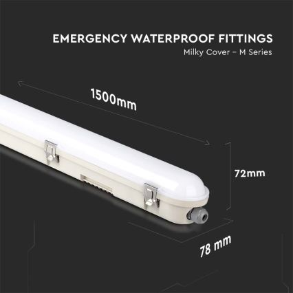 LED Radna fluorescentna cev sa modulom za hitne slučajeve EMERGENCY LED/48W/230V 4000K 150cm IP65