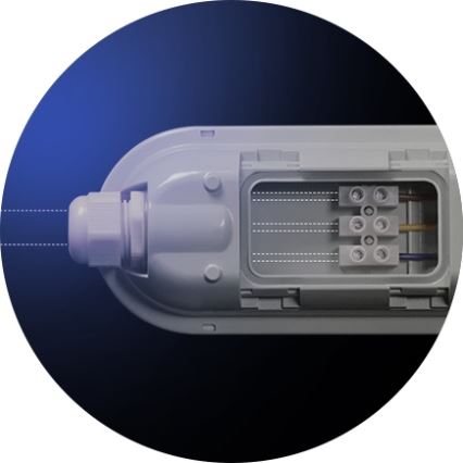 LED Radna fluorescentna cev LIMEA GIGANT LED/38W/230V IP65 1190mm crno