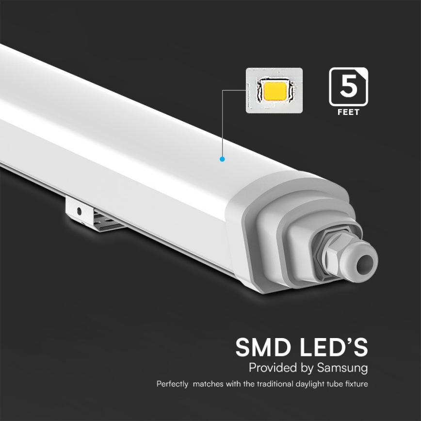 LED Radna fluorescentna cev SAMSUNG CHIP LED/48W/230V 4000K IP65 150 cm