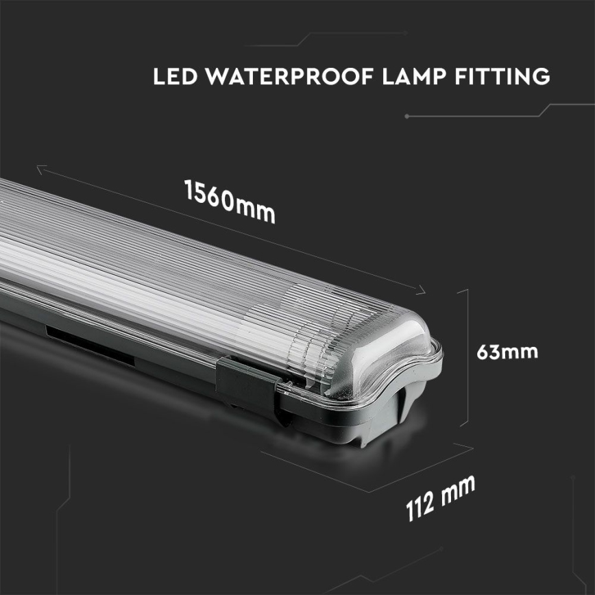 LED Radna fluorescentna cev T8 2xG13/22W/230V IP65 4000K 156 cm