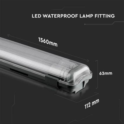 LED Radna fluorescentna cev T8 2xG13/22W/230V IP65 6400K 156 cm