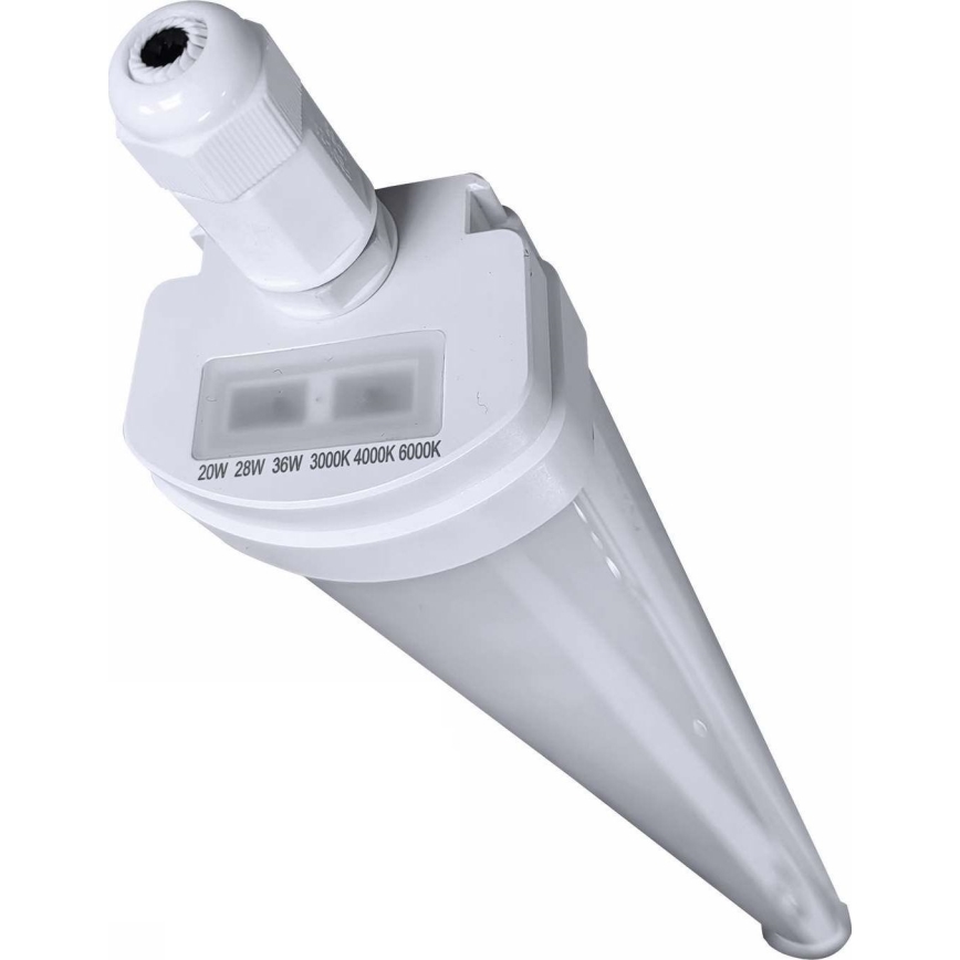 LED Prigušiva tehnička linearna lampa VOLITER LED/20/28/36W/230V 3000/4000/6000K 120 cm IP65 bela