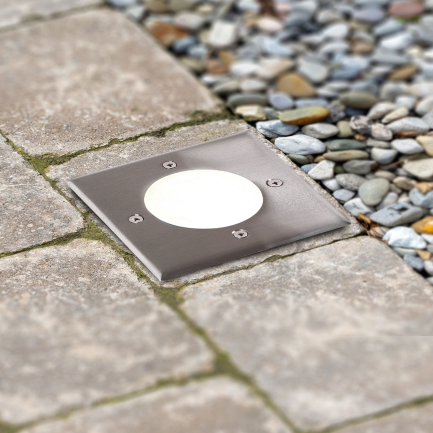 LED rasveta za kućni prilaz MIVO LED/3W/230V 12x12 cm IP67 mat krom
