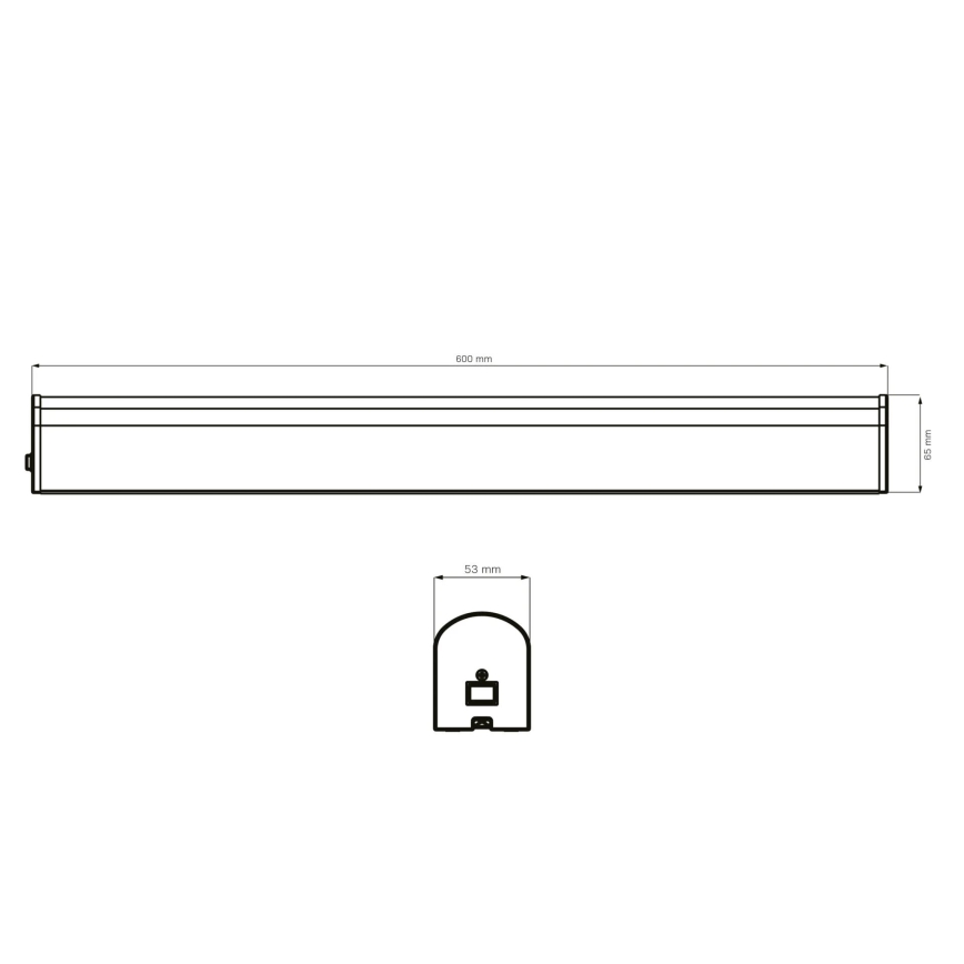 LED Rasveta za ogledalo u kupatilu ALEX LED/15W/230V 4000K 60 cm IP44 sjajni krom