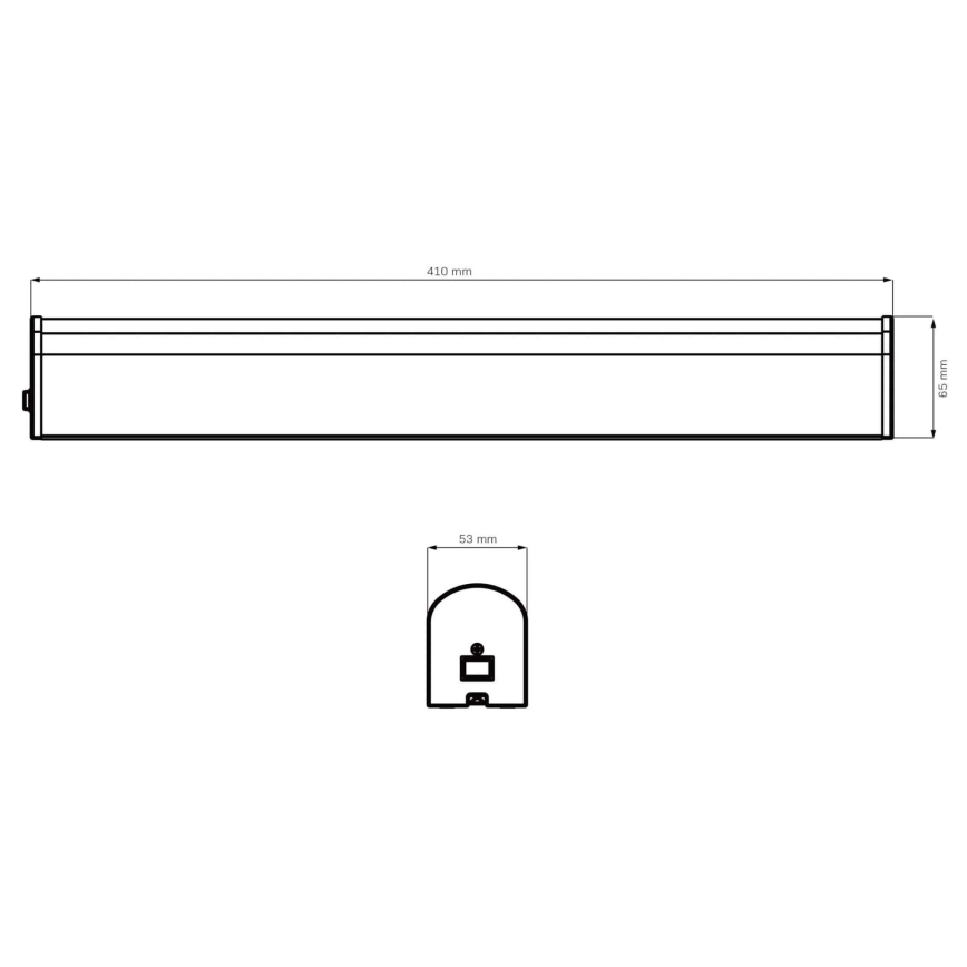 LED Rasveta za ogledalo u kupatilu ALEX LED/8W/230V 4000K 41 cm IP44 crno