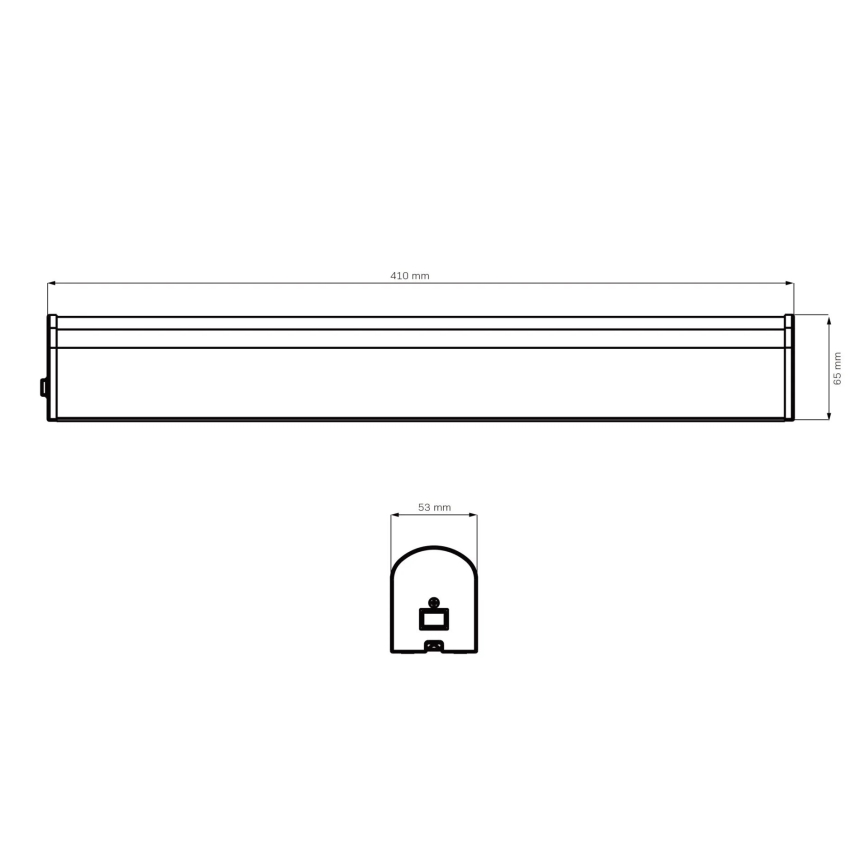 LED Rasveta za ogledalo u kupatilu ALEX LED/8W/230V 4000K 41 cm IP44 sjajni krom