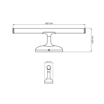 LED Rasveta za ogledalo u kupatilu ARMONA LED/6W/230V 4000K 40 cm IP44 sjajni krom
