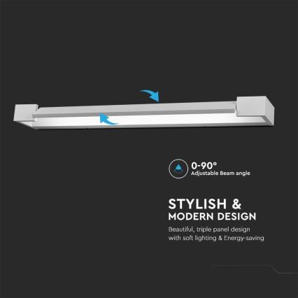 LED Rasveta za ogledalo u kupatilu LED/16W/230V 3000K IP44 60 cm bela