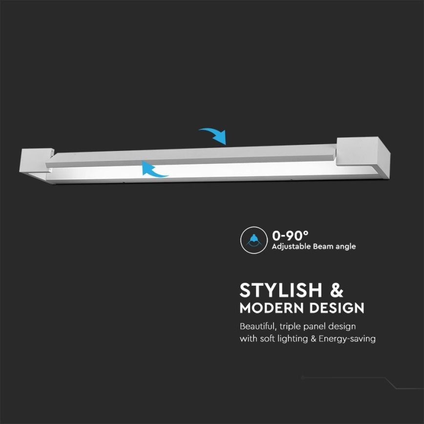 LED Rasveta za ogledalo u kupatilu LED/16W/230V 3000K IP44 60 cm bela