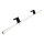LED Rasveta za ogledalo u kupatilu MIRROR LED/12W/230V 80 cm IP44 crno