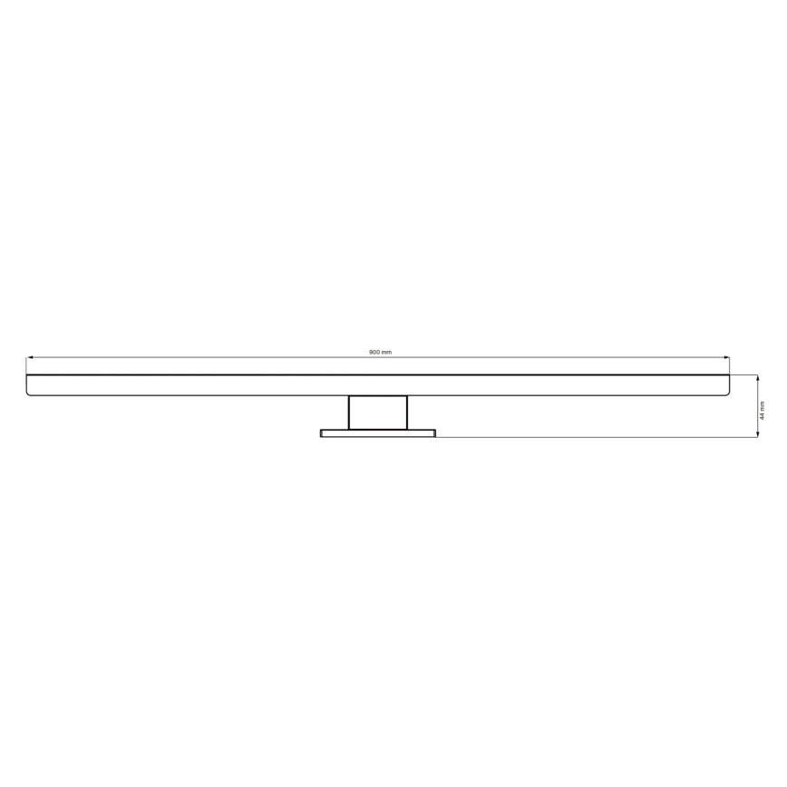 LED Rasveta za ogledalo u kupatilu SAMOS LED/15W/230V 4000K 90 cm IP44 crno