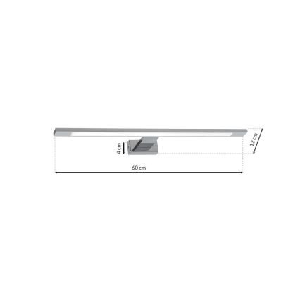 LED Rasveta za ogledalo u kupatilu SHINE LED/12W/230V IP44 sjajni krom